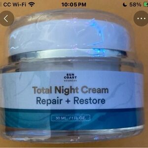 Total Night Cream Repair and Restore
By Sun Coast Sciences
New , Sealed jar